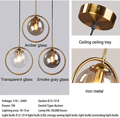 Lámparas de araña en cristal Glassp refinado estilo retro de 4 luces 3