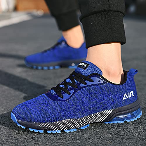 Qauppe Mens Air Running Shoes Athletic Trail Tennis Sneaker (Blue Us 9.5 D(M) #TOP5