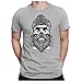 PAPAYANA - Kult-Skull - T-Shirt Fun pour Hommes - T-Shirt Imprimé - Cotton - Regular Fit - XL - Heather Gray