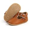 SOFMUO Baby Girls Mary Jane Flats with Bowknot Ballet Slippers Toddler First Walkers Infant Princess Wedding Party…