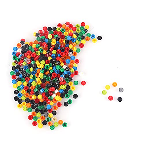 KOAEY 4000 Teile Bunte Flache runde 1er Noppen Kompatibel mit Lego, 21 Farben DIY MOC Steinebox Bausteine Ersatzteilset… – Bild 6
