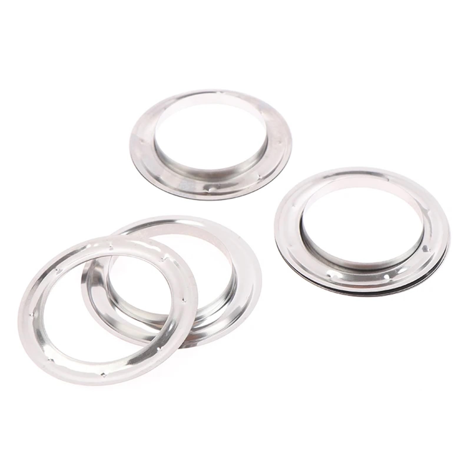 30/60 Stück Ösen-Vorhangringe, Vorhangtülle Oben, silbriger Metallring, Kopfteil, Vorhangzubehör, das mit Einer Presse zusammengebaut Werden kann Für Fenster Und Türen(60pcs)