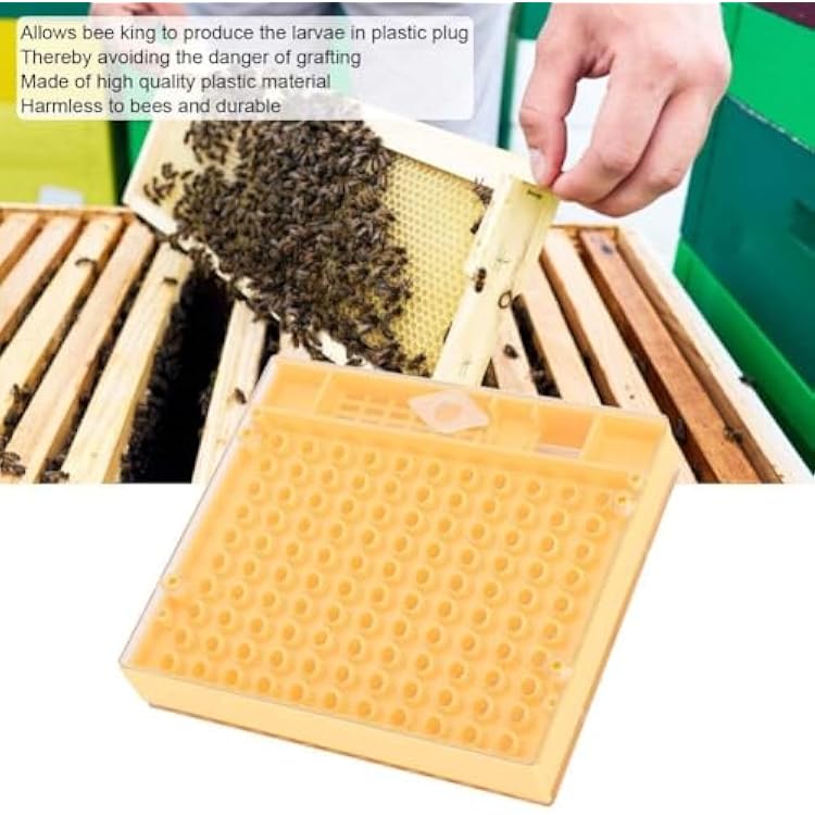 Queen Bee Breeding Box, Bee Mating Nuc Hives Plastic Bee King Incubator Free Move Harmless Breeding Box Beekeeper Beekeeping Tool Beekeeper Supplies