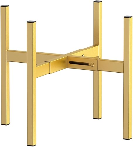 Miniatura 2 de Soporte de metal para plantas, tamaño ajustable para macetas grandes de 10, 12, 13, 14, 15 y 16 pulgadas, soporte de plantas expandible de mediados
