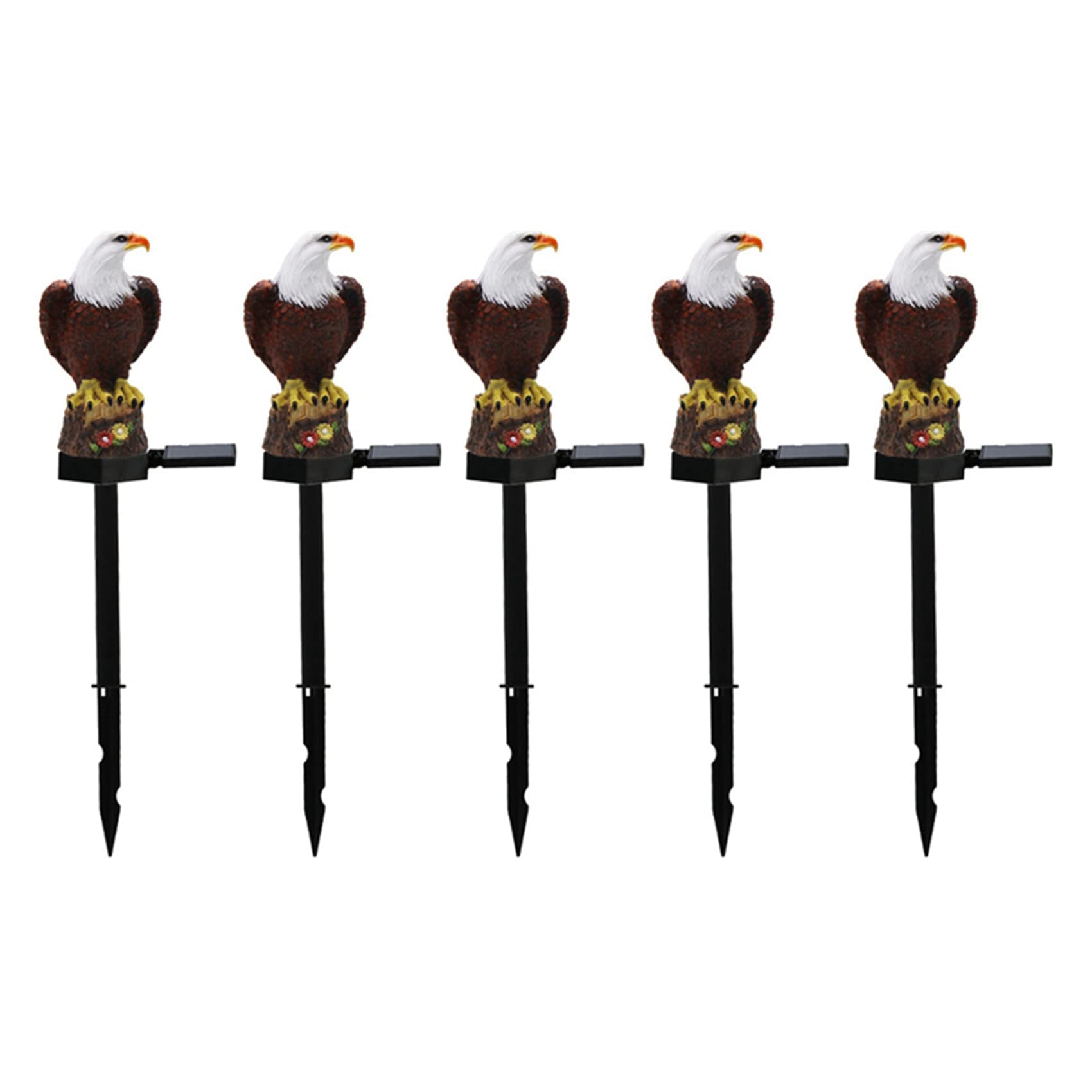 Hndhbfgrt 5X Solar Eagle LED Lawn Light Outdoor Garden Villa Decoration Landscape Light LED Eagle Ground Plug Light