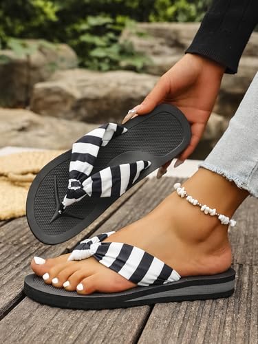 Flip Flops for Women with Arch Support Comfortable Summer Beach Thong Flip Flops