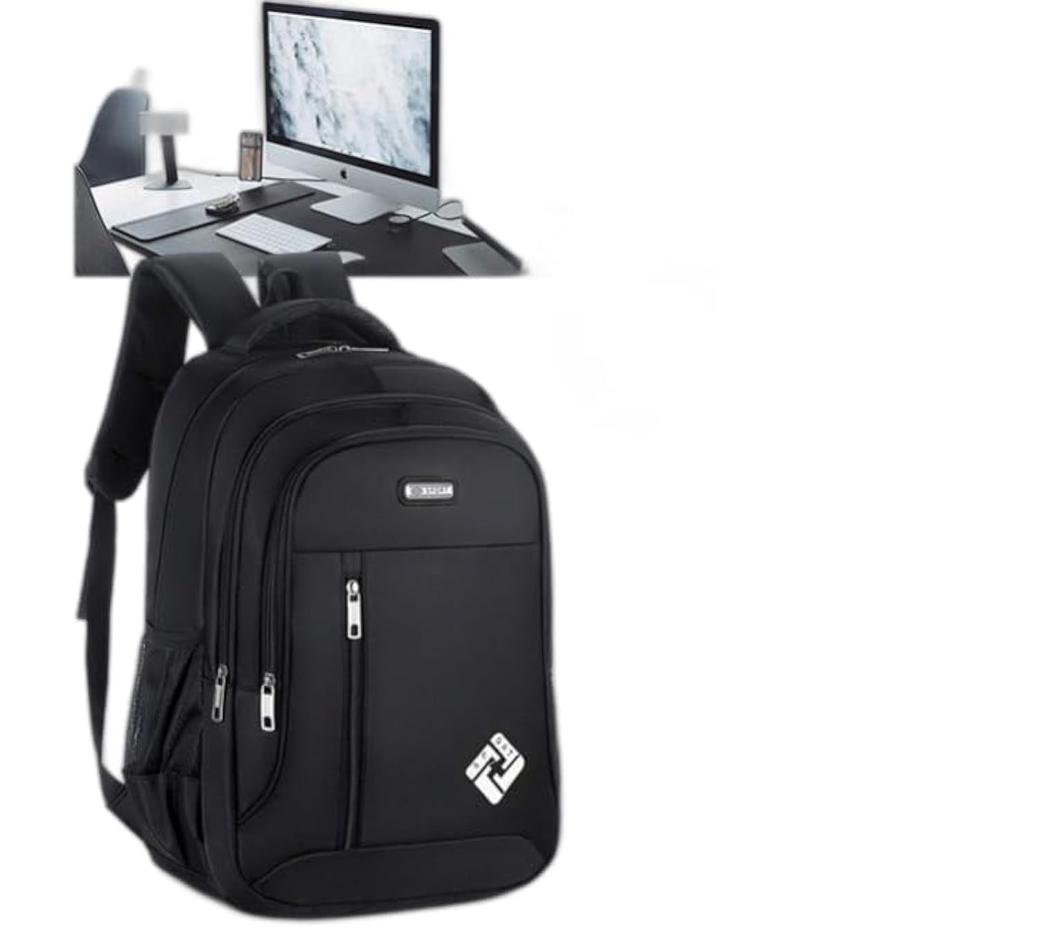 S SPORT Laptop Travel Backpack Water Resistant Bag with USB Charging Port 14,15.6,17.3 inch Computer Business Backpacks for Women Men Work College Gift,Casual Daypack Sports School Backpack