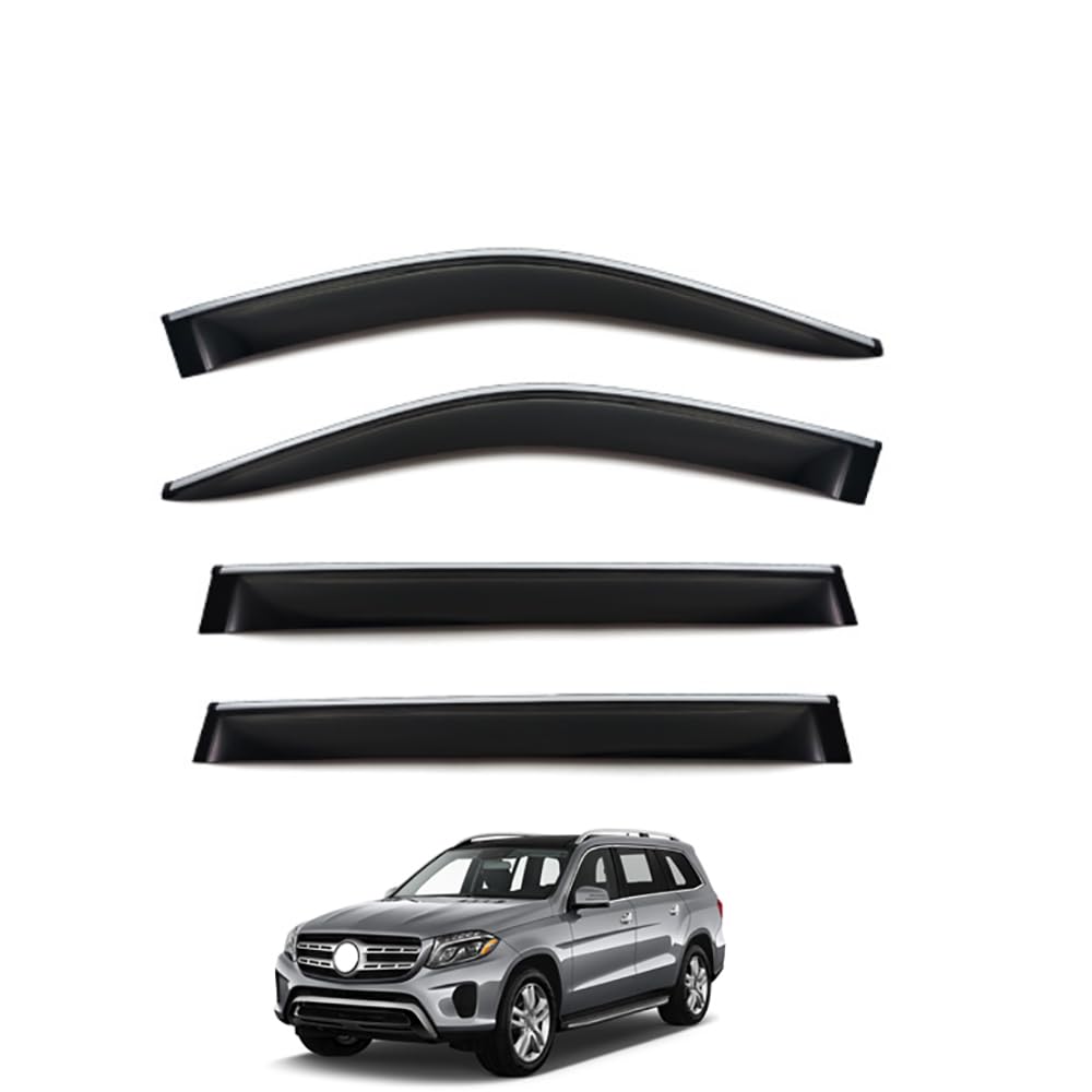 4 Pezzi Deflettori d’aria tettuccio,Per Mercedes-Benz‌ GLS X166 2013-2019