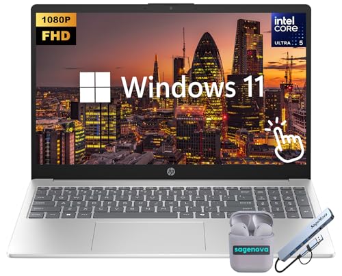 HP Touchscreen Laptop, 15.6' FHD Business Laptop Computer, Intel Core Ultra 5 125H Processor...