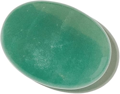 Pachamama Essentials Piedra de palma pulida, piedra de bolsillo para curar la ansiedad - Meditación, Piedra