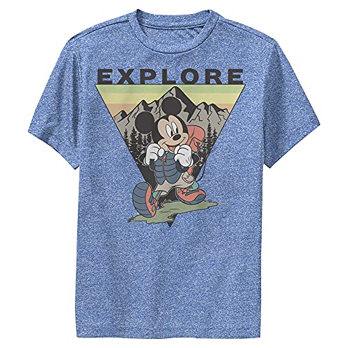 T-shirt Mickey Disney garçon vêtement de sport bleu chiné taille S