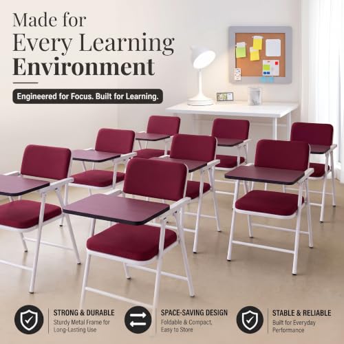Image of Spacecrafts Folding Study Chair with Writing Pad | Home Tuition Desk Chair