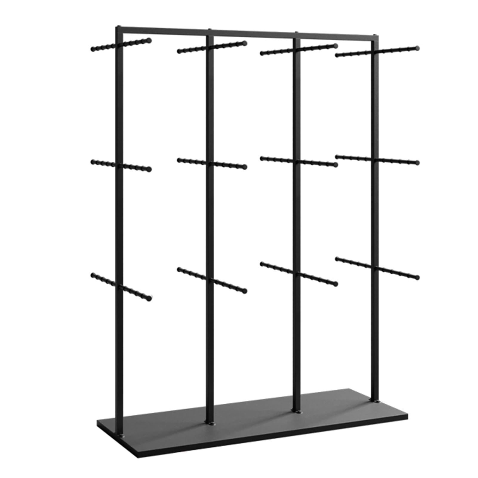LRZPTDYU Freestanding Boutique Display Rack for Underwear Bras & Socks - Retail Store & Home nization - Stylish Black 135x100x40cm Perfect for Bedrooms and Shops