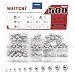 Hilitchi 500 Pcs 11 Size SAE Precision Bearing Steel Ball Assortment Loose Bicycle Bearing Balls 3/32” 1/8" 5/32" 3/16" 7/32" 1/4" 9/32” 5/16” 11/32” 3/8” and 13/32” with Storage Box