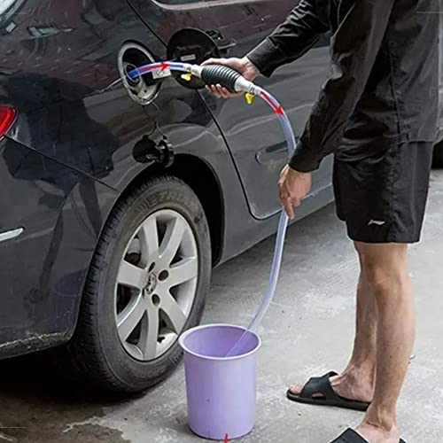 Bomba Sucção Manual Gasolina Etanol Transferência Óleo Água 2 Metros