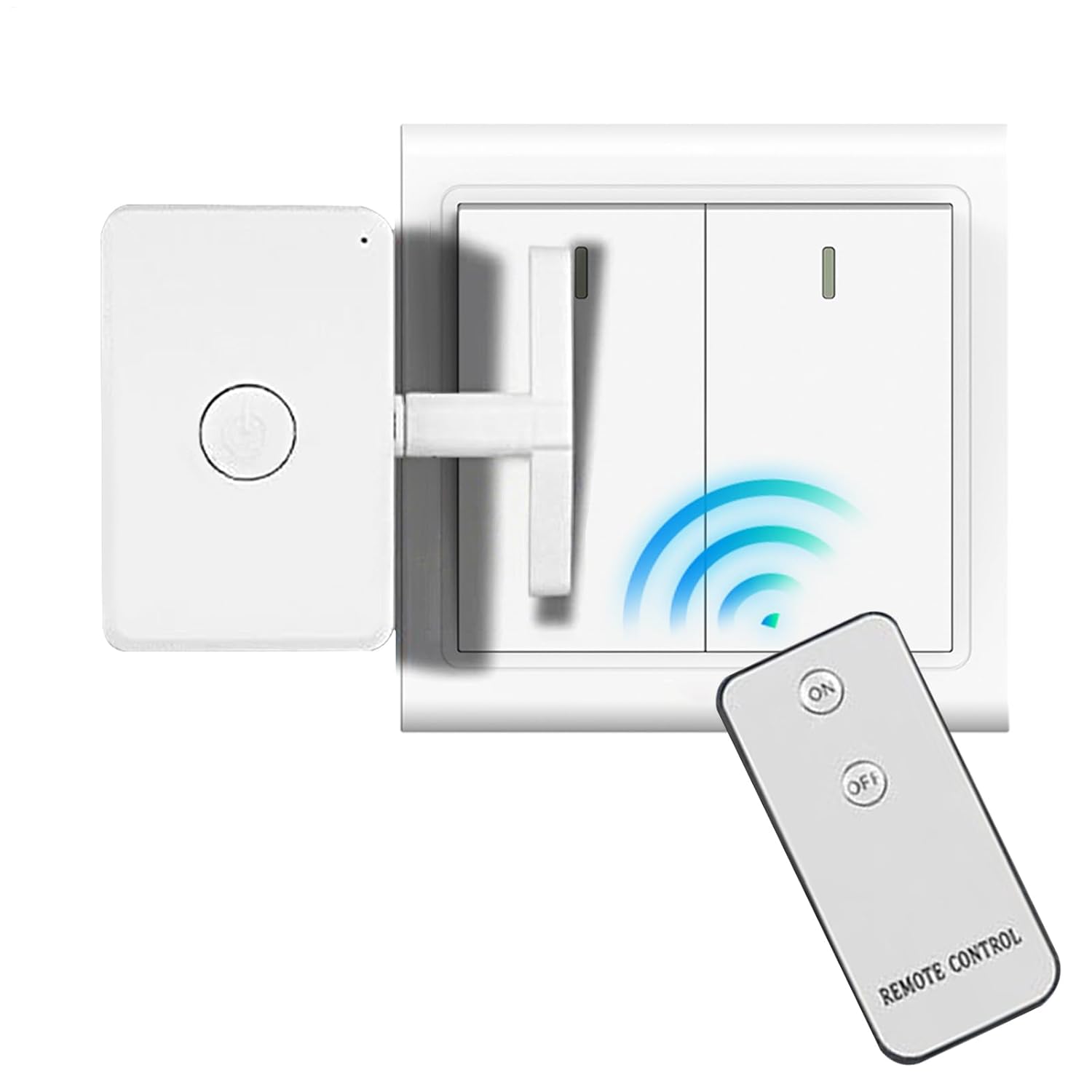 Bouton Smart Home sans câblage – Pratique à installer, interrupteur d&rsquo;éclairage télécommandé, interrupteur d&rsquo;éclairage sans fil | Télécommande variateur contrôleur artefact pour dortoir