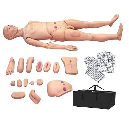 Pflegepuppe, multifunktionale kombinierte Pflegepuppe, 170 cm lebensgroßer Pflegesimulator für Pflegeschüler