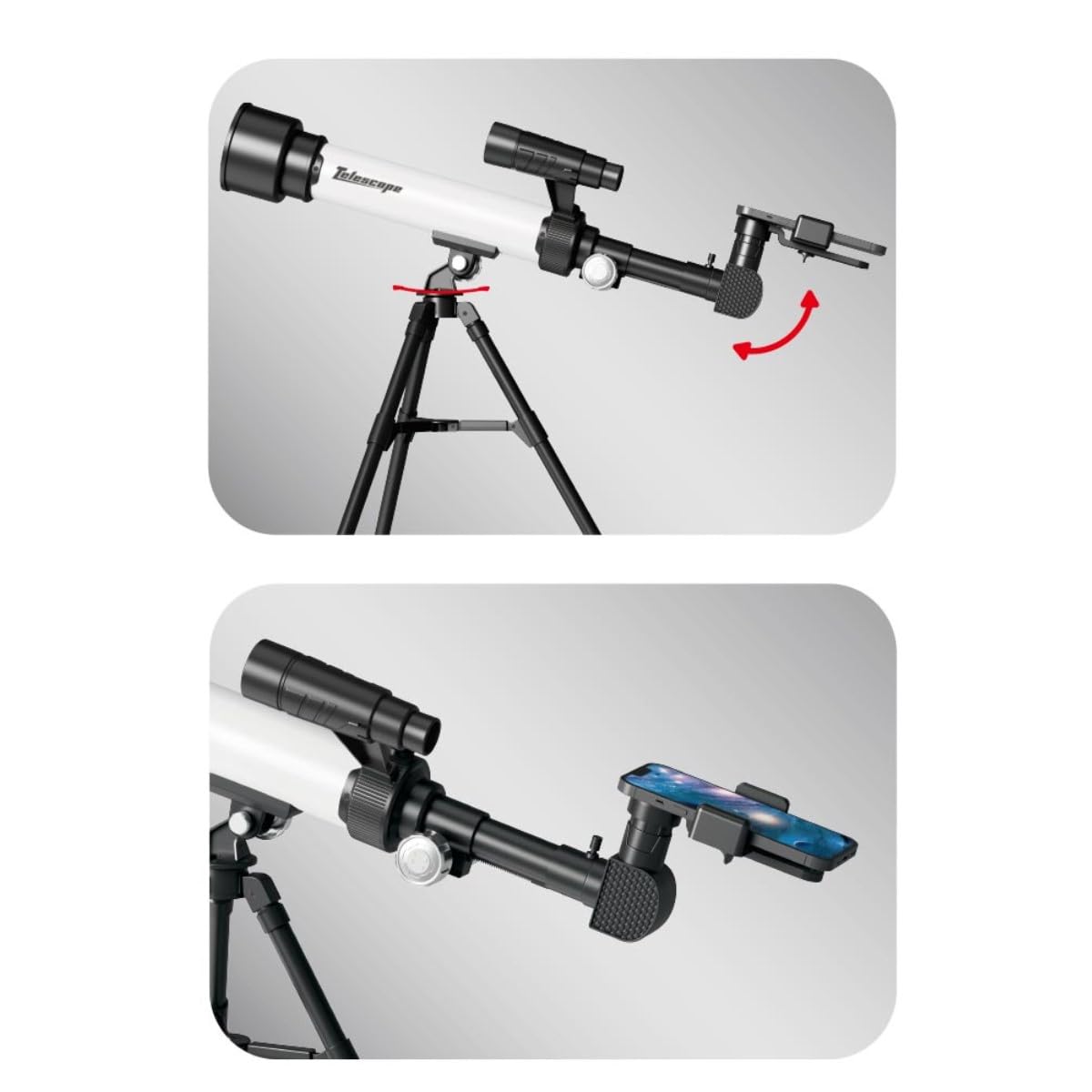 DM Toys, Telescopio Infantil Luneta Astronômico Tripe 360º Ocular