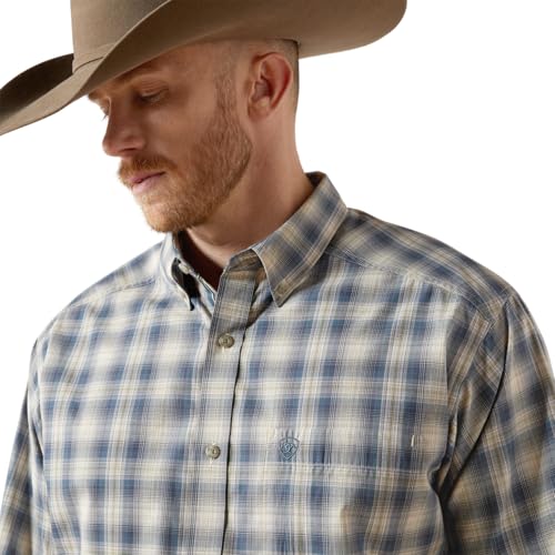 Image of ARIAT Men Pro Series Witten Classic Fit Shirt Dark Blue
