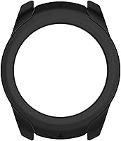 Vista 2 de Funda protectora de silicona para TicWatch Pro, funda protectora para reloj inteligente TicWatch Pro, suave y duradera (silicona negra)