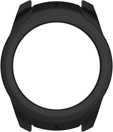 Miniatura 2 de Funda protectora de silicona para TicWatch Pro, funda protectora para reloj inteligente TicWatch Pro, suave y duradera (silicona negra)
