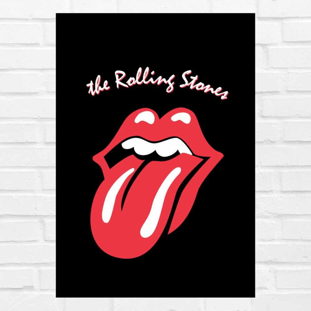 Good Hope -The Rolling Stones Iconic Tongue Logo Poster | 12x18 Inch Unframed Wall Art | Classic Rock Band Poster for Music Fans, Bedroom, Studio & Bar Decor (300 GSM Paper)