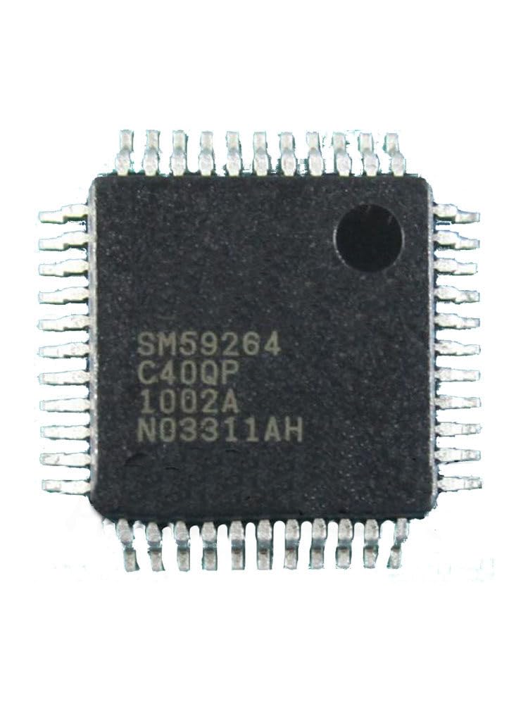 Amair 1 PCS SM59264C40QP QFP44 SM59264C40 8-Bits Micro-Controller with 128KB Flash