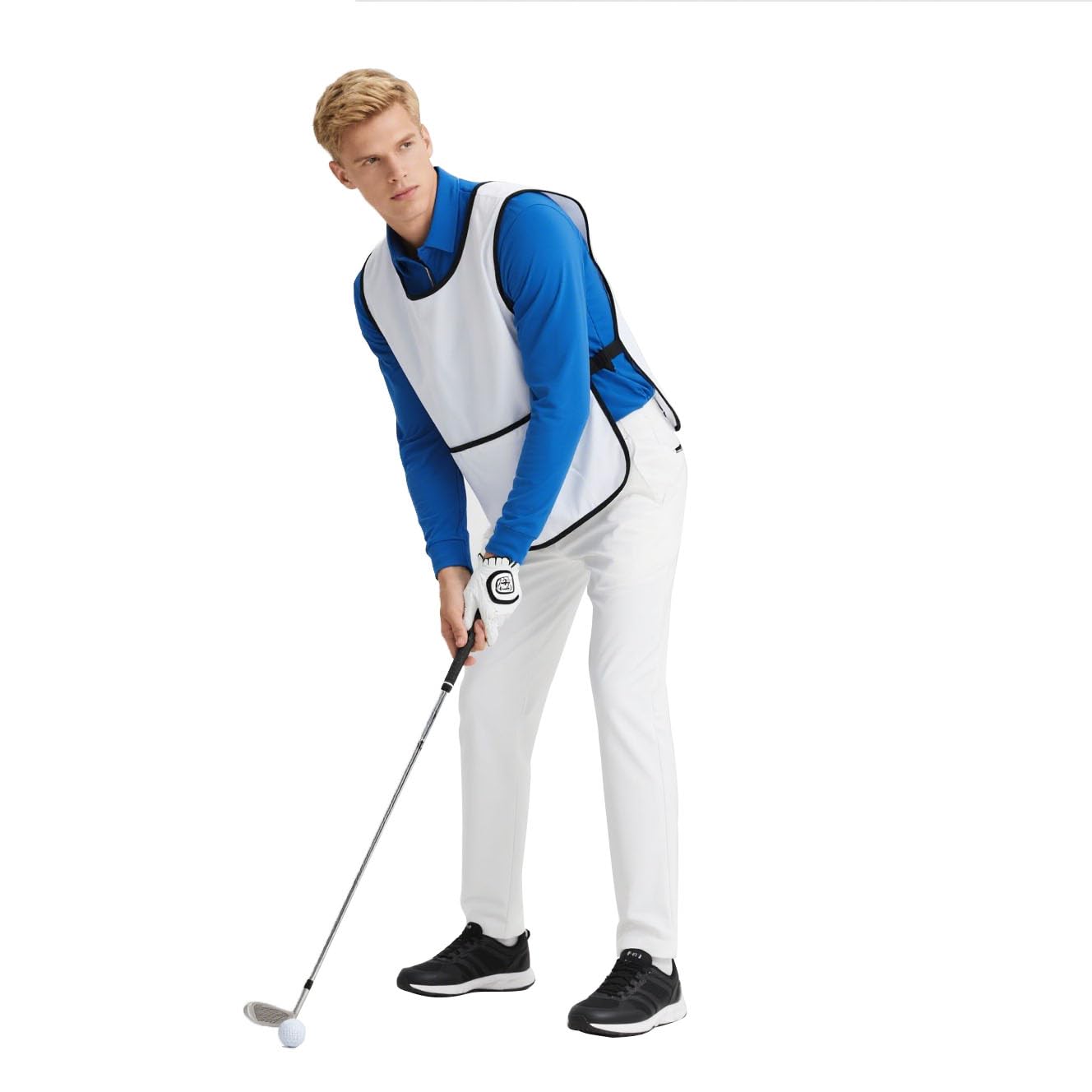 TopTie Bavaglini personalizzati per caddie da golf con tasca, maglia da addestramento per adulti