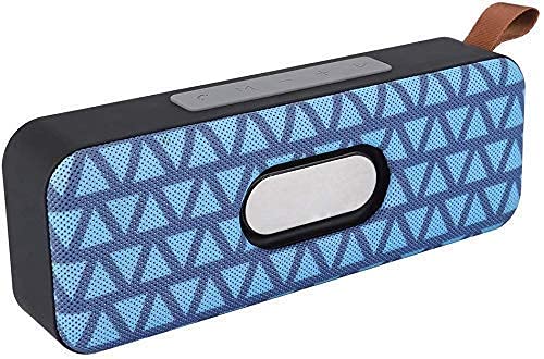 HXRLSIPO Altavoz, Barra de Sonido Soportes Portátil Inalámbrico Bluetooth 4.2 Altavoces Duales Soporte Tarjeta TF Mini Altavoz Recargable para Tableta Smartphone Azul