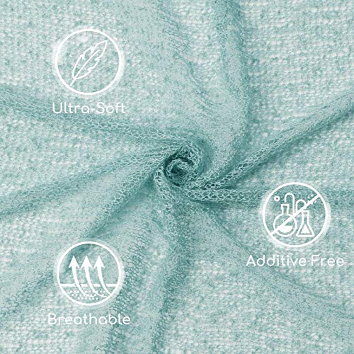 Image of Sunmig Newborn Baby Stretch Wrap Photo Props Wrap-Baby Photography Props (Blue-Grey)
