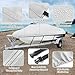 HAHASOLE Heavy Duty 1200D PU Waterproof Boat Cover, 20'- 22' Trailerable Marine Grade Polyester Canvas, Fits 20-22ft V-Hull, Runabout, Fishing Boat, Tri-Hull, Pro-Style Bass Boat with Tightening Strap