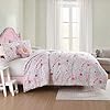Laura Ashley - Twin Kids Comforter Set, Soft Toddler Bedding with Matching Sham & Bonus Decorative Pillow, Oeko-Tex Certified, Dorm Essentials (Sunshine Flowers Pink) #2