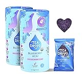 Tea Drops Sweetened Organic Loose Leaf Tea Bulk Box | Blueberry Acai | Iced or Hot Bagless Instant T