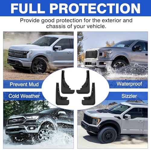 Image of Autorder Mud Flaps for Ford Maverick 2022-2026 Accessories All-Weather Splash Guards Protect Paint Mudflap No Drilling Required Mud Guard Body Kits for Maverick 4PCS