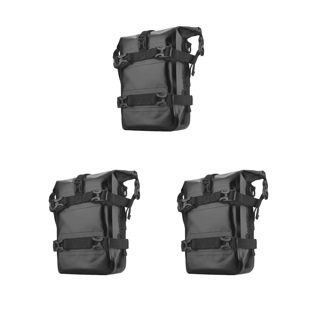 3 Set di Borse per Barra Anti-collisione per Moto, Borsa Impermeabile per Bici da Strada e Moto