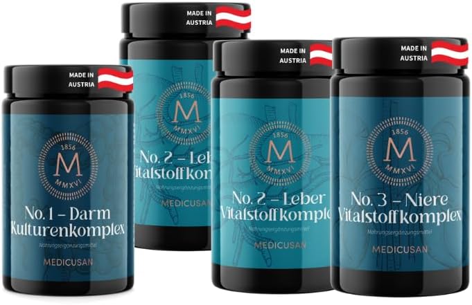 Feel-good bundle 3 unique and holistic dietary supplements high dose intestinal culture complex liver with milk thistle and kidney with goldenrod and nettle