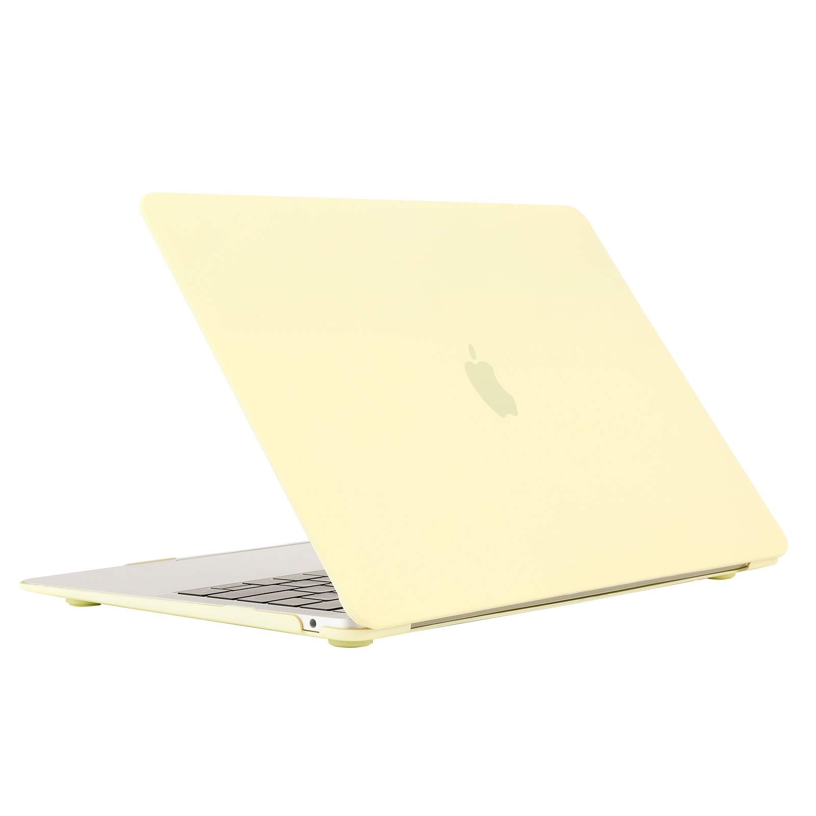 Se7enline compatible with MacBook Air 13 Inch Case 2024 2023 2022 2021 2020 2019 2018 Hard Shell Case Cover for Mac Air 13-Inch with Retina Touch ID A1932/A2337/A2179 & Keyboard Cover, Mellow Yellow — view 4