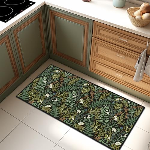 Tapete Decorativo Verde Negro 60x120 cm miniatura 1
