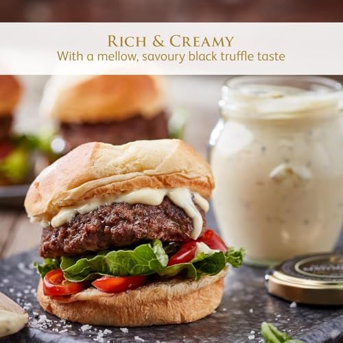 Image of TruffleHunter, Black Truffle Mustard & Mayonnaise Duo - 2 x 6.34 Oz | Black Truffle Condiments, Rich & Creamy Mayo, Mild Mustard, Gourmet Flavor, Ideal for Burgers, Fish & Dressings