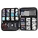 BUBM Travel Cable Organizer, Universal Electronics Accessories Storage Bag for Cord, Earphone, USB Flash Drive, Memory Card and More, Lightweight and Compact,Gray