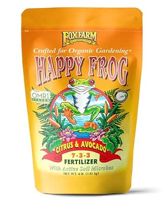 FoxFarm Happy Frog Citrus and Avocado Fertilizer - OMRI Listed, 4 lb