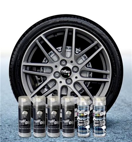 Pacco Vernice Removibile Full Dip da 6 Alluminio Metallizzato Lucido