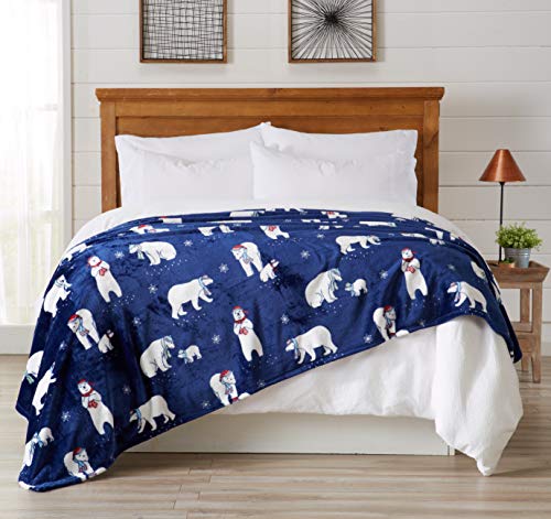 Great Bay Home Luxuriously Soft Velvet Plush, King Holiday Throw Blanket | Christmas Throw For Sofa And Bed | Cozy And Warm Plush Throw Blanket | Holiday Blankets And Throws #TOP17