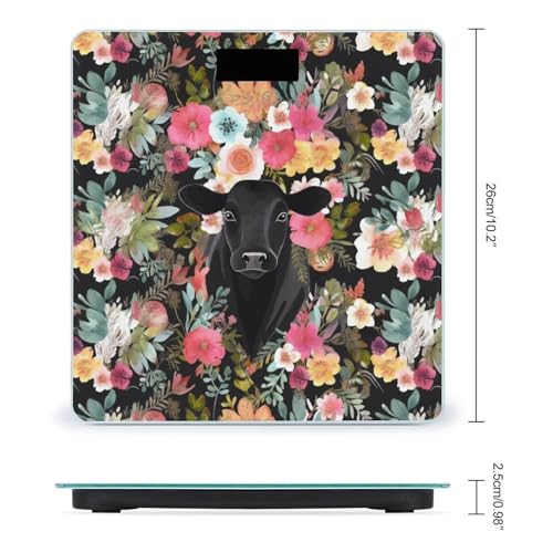 Báscula Digital de Baño Steer Floral de Vidrio Templado miniatura 2