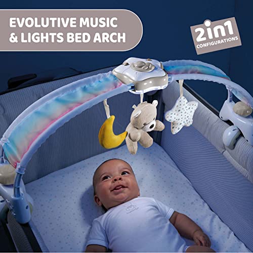 chicco 10473000000 2-in-1 regenbooglaken voor kinderbed met licht en melodieën Sky Play Arch, neutraal beige, 1 count… - Image 3