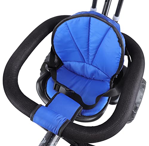 Image of JoyRide Stroller Tricycle| Baby Trike|Tricycle with Canopy and Parental Adjust Push Handle for Kids|Boys|Girls Age Group 1.5 to 5 Years (Blue)