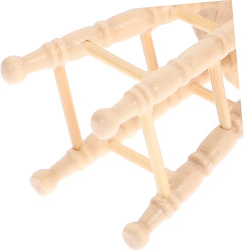 Miniatura 4 de Taburete de casa de muñecas para niños, mini juguetes, decoración de madera, accesorios a escala 112, accesorios en miniatura, muñecas, bar, silla