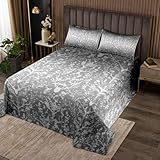 Taille : 1 couvre-lit (240x220 cm) et 2 taies d'oreiller (51x75 cm). Lavable en machine et séchable par culbutage à basse température pour un entretien facile. Ne pas blanchir.