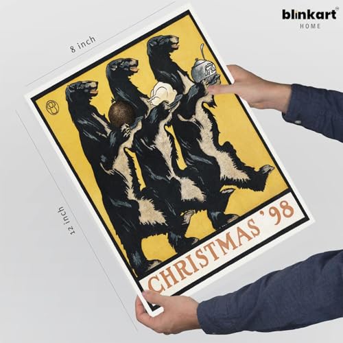 Image of BLINKART Vintage Illustration Modern Art Walls With Frame | Natural Wood Texture | Living Room Bedroom Office Wall Decoration | Poster Home Decor Frames Wall Bedroom | 12x8 Inches (D385)