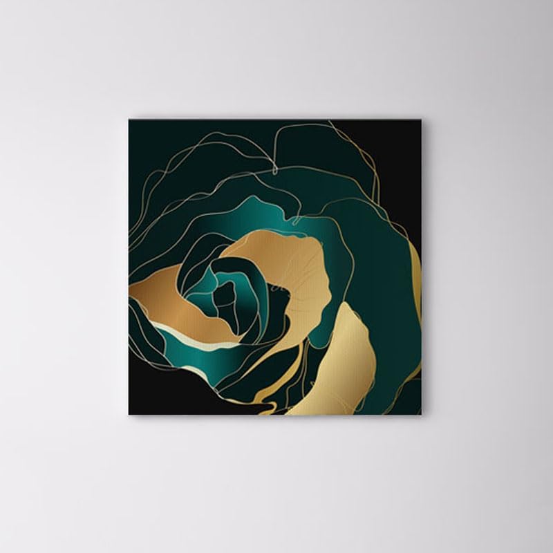 bpaGlorious Green Canvas Wall Art Painting Wallart Canvas - 90 X 90 Cm